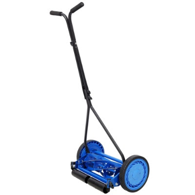 16in Push Lawn Mower, Push Reel Lawn Mower, Blue Color