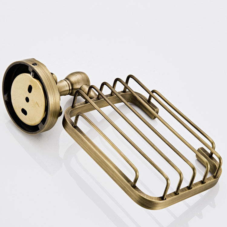 Copper Material Bathroom Hardware Pendant Retro Bronze Soap Dish