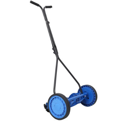 16in Push Lawn Mower, Push Reel Lawn Mower, Blue Color
