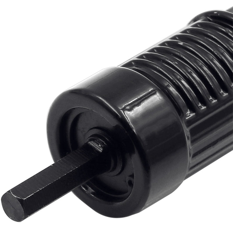 Electric drill rivet machine grabs rivet gun head